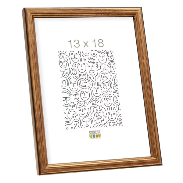 Cadre en bois Laura 18x24 cm | or | verre standard (2 mm)