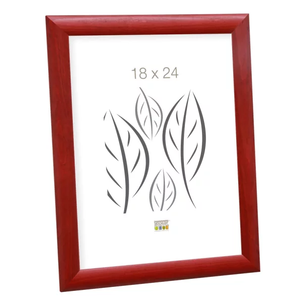 Cadre en bois Luise 18x24 cm | rouge | verre standard (2 mm)