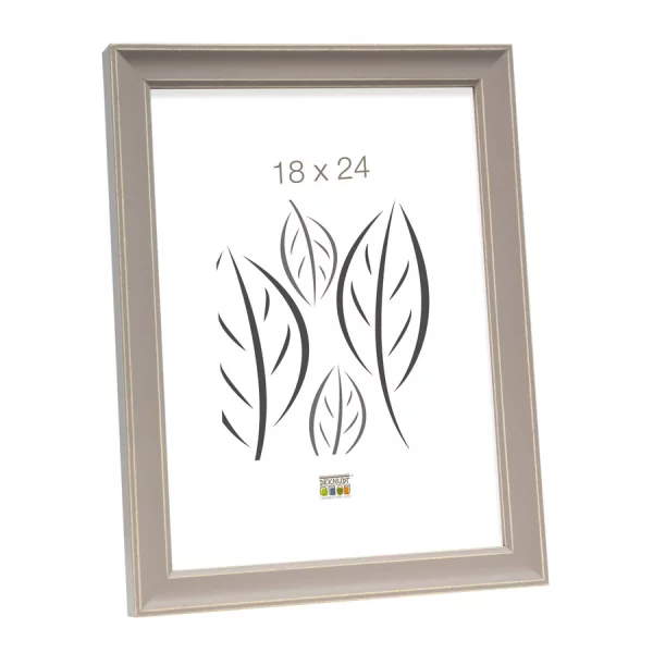 Holz Bilderrahmen Enzo 13x18 cm | Beige | Normalglas (2 mm)