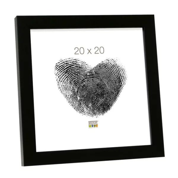 Cadre en bois Ela 30x60 cm | noir | verre standard (2 mm)