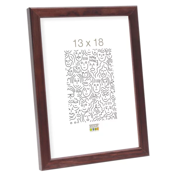 Cadre en bois Lola 9x13 cm | brun | verre standard (2 mm)