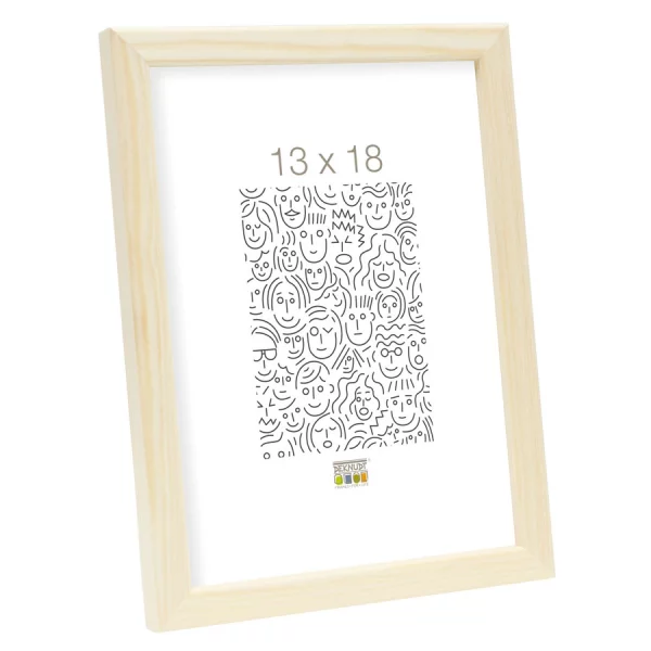 Cadre en bois Lola 9x13 cm | naturel | verre standard (2 mm)