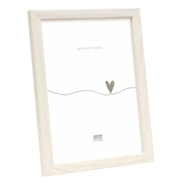 Houten kader Lola 9x13 cm | natuurwit | normaal glas (2 mm)