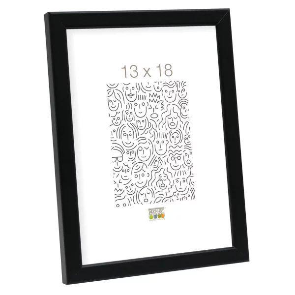 Cadre en bois Lola 9x13 cm | noir | verre standard (2 mm)