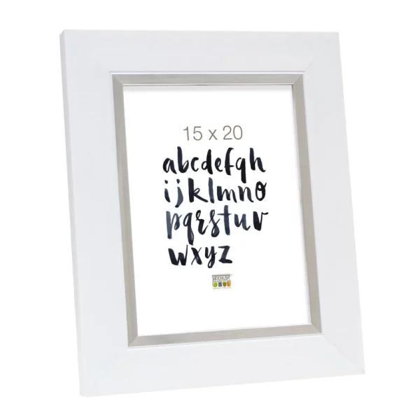 Cadre en plastique Emma 10x15 cm | blanc | verre standard (2 mm)
