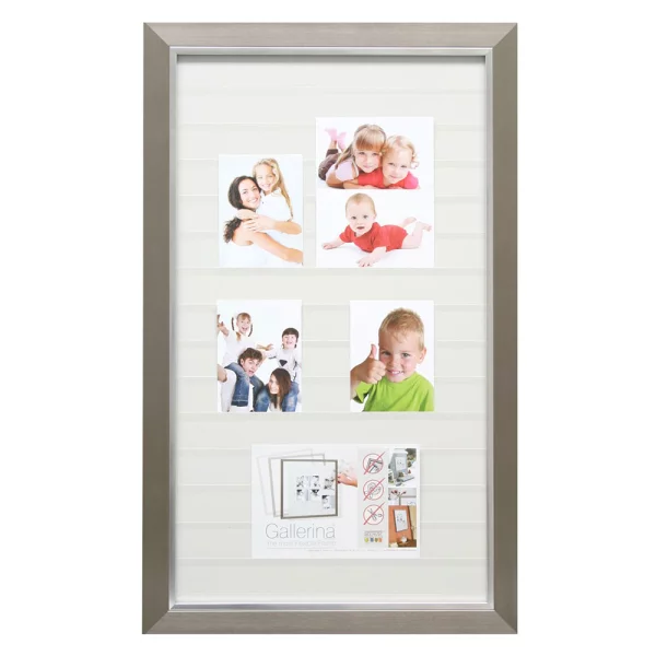 Gallerina Emma - Collage photo flexible 40x70 cm | argent | verre standard (2 mm)