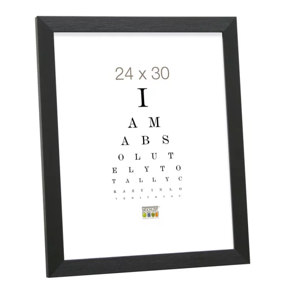 Kunststoff Bilderrahmen Lucas 20x30 cm | Schwarz | Normalglas (2 mm)