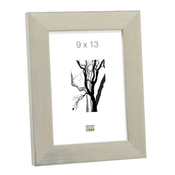 Kunststoff Bilderrahmen Lucas 20x30 cm | Silber | Normalglas (2 mm)