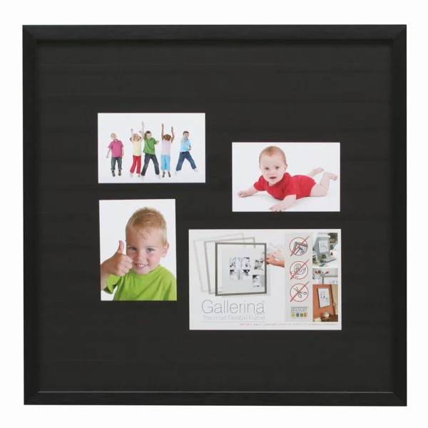 Gallerina Lucas - Collage photo flexible 50x50 cm | noir | verre standard (2 mm)