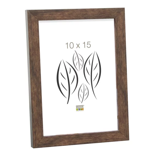 Cadre en bois David 9x13 cm | brun | verre standard (2 mm)