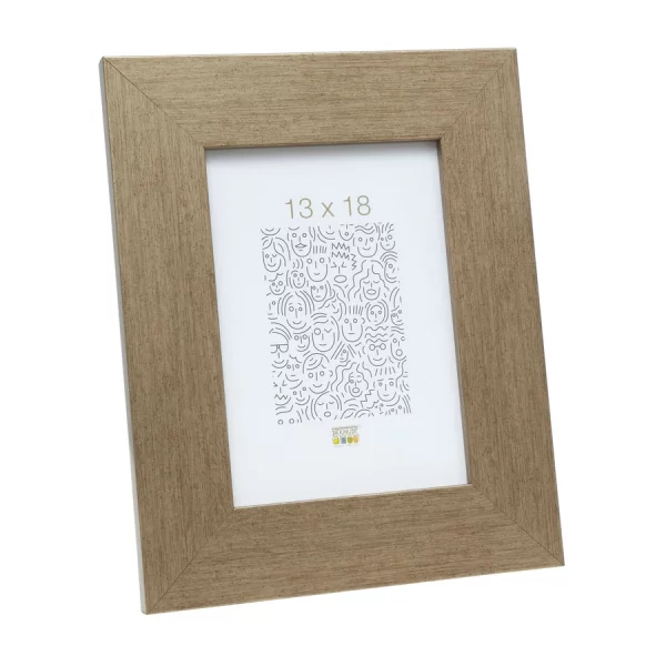 Cadre en bois Heibaart 13x18 cm | bronze | verre standard (2 mm)