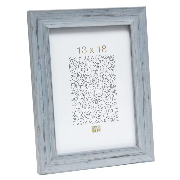 Cadre en plastique Mulken 10x15 cm | gris | verre standard (2 mm)