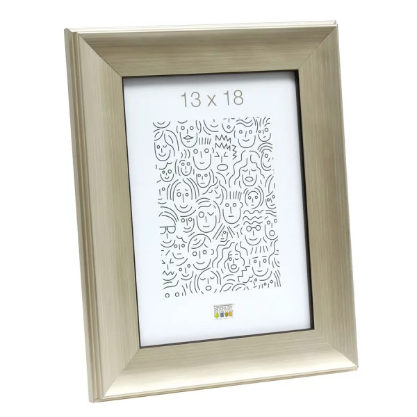 Cadre en plastique Helshoven 10x15 cm | argent mat | verre standard (2 mm)