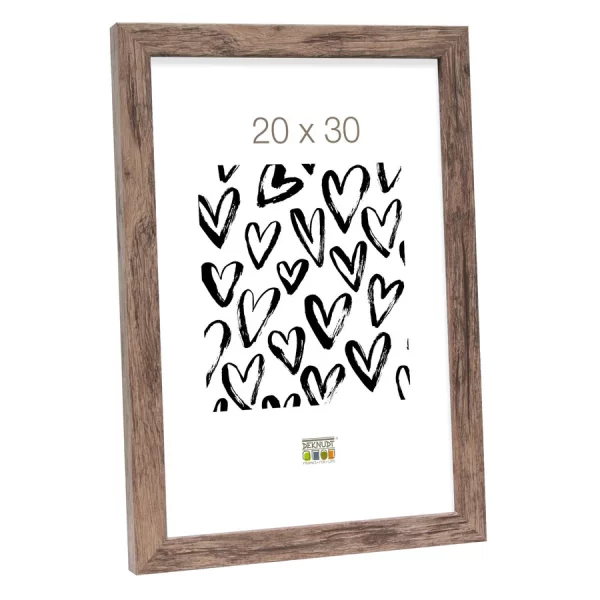 Holz Bilderrahmen Paul 40x50 cm | Braun | Normalglas (2 mm)