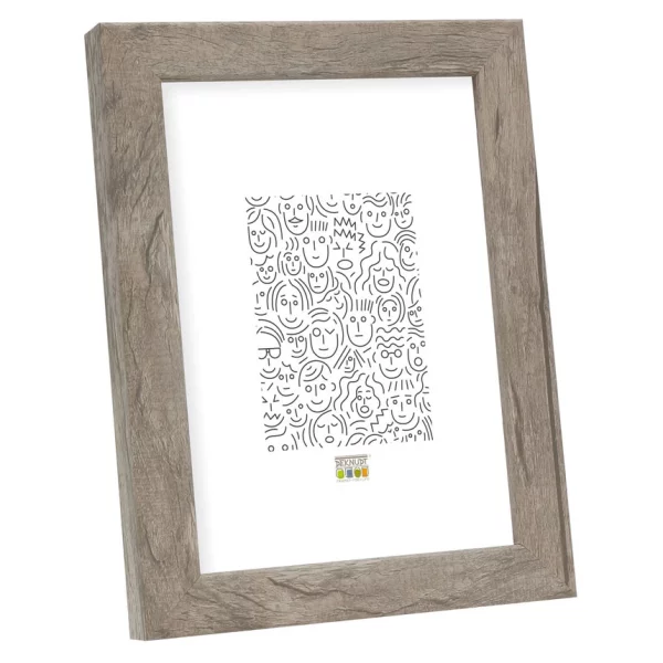 Holz Bilderrahmen Paul 40x50 cm | Grau | Normalglas (2 mm)
