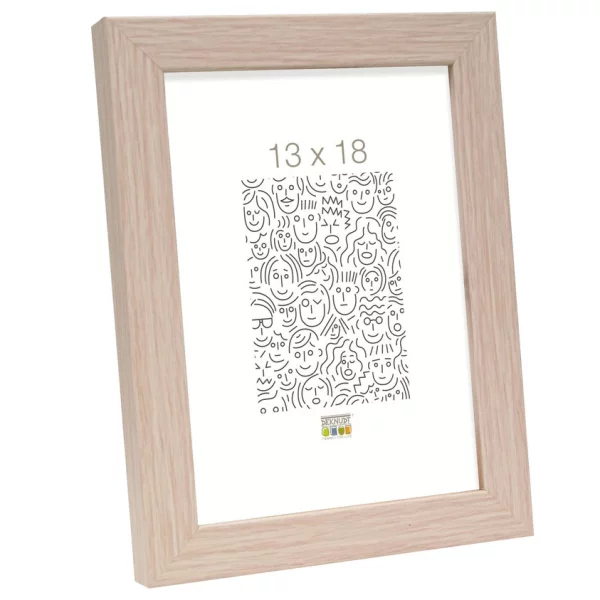 Holz Bilderrahmen Paul 40x50 cm | Natur | Normalglas (2 mm)