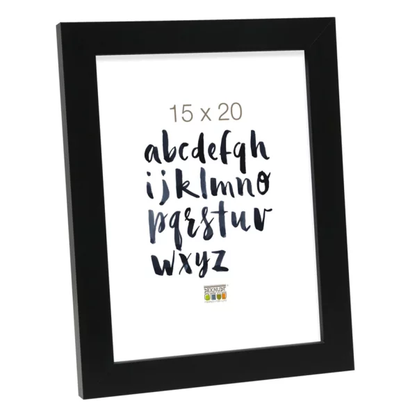 Cadre en bois Bernard 50x50 cm | noir | verre standard (2 mm)