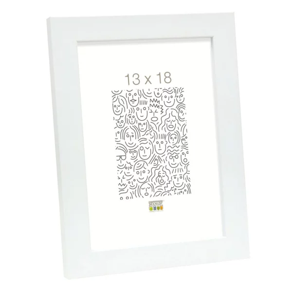 Cadre en bois Bernard 10x15 cm | blanc | verre standard (2 mm)