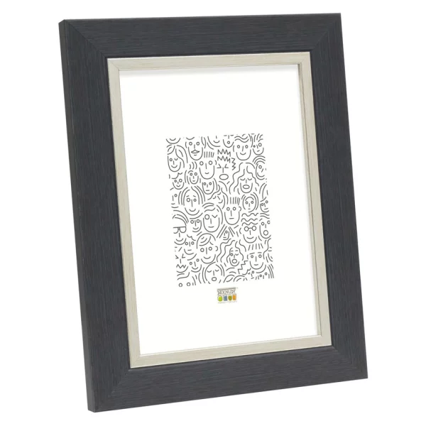 Cadre en plastique Leo 10x15 cm | gris-argent | verre standard (2 mm)