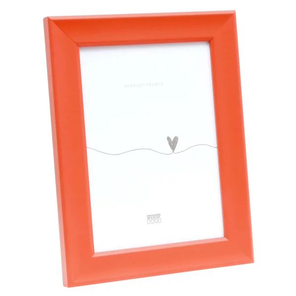Cadre en bois Evergem 10x15 cm | orange-rouge | verre standard (2 mm)