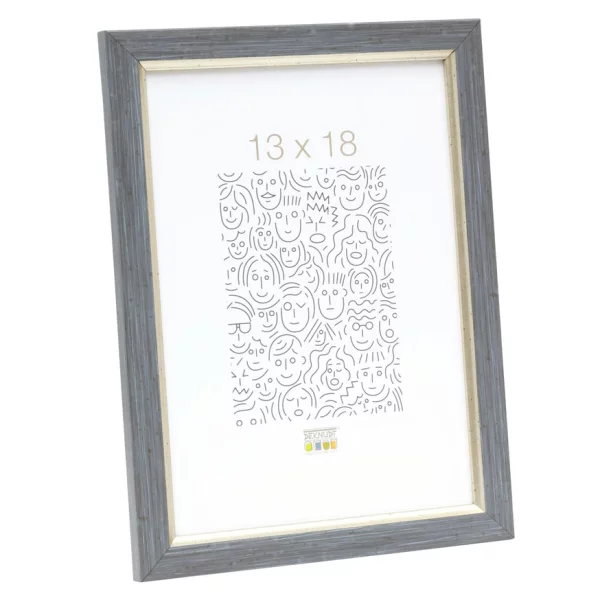 Cadre en plastique Buvingen 10x15 cm | gris | verre standard (2 mm)