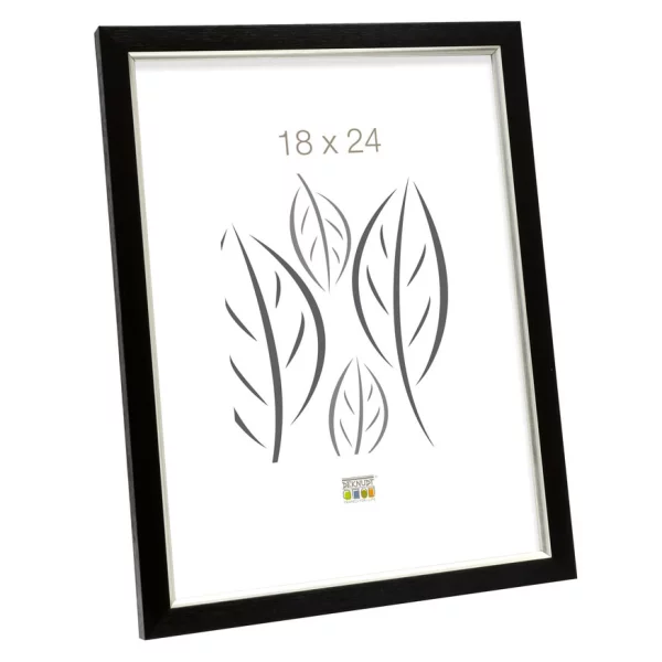 Cadre en plastique Buvingen 15x20 cm | noir | verre standard (2 mm)