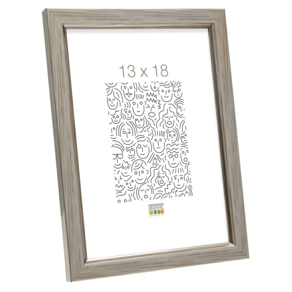 Cadre en plastique Buvingen 10x15 cm | argent | verre standard (2 mm)