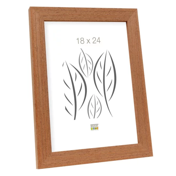 Holz Bilderrahmen Tina 24x30 cm | Rost | Normalglas (2 mm)