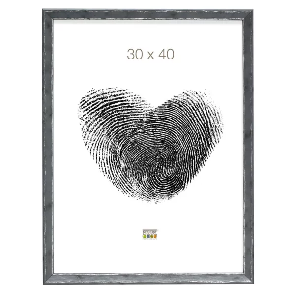 Kunststoff Bilderrahmen Amel 18x24 cm | grau | Normalglas (2 mm)
