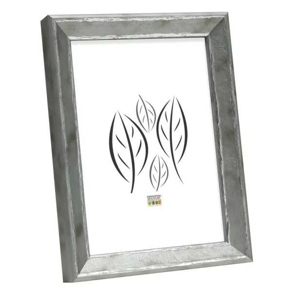 Kunststoff Bilderrahmen Amel 18x24 cm | silber | Normalglas (2 mm)