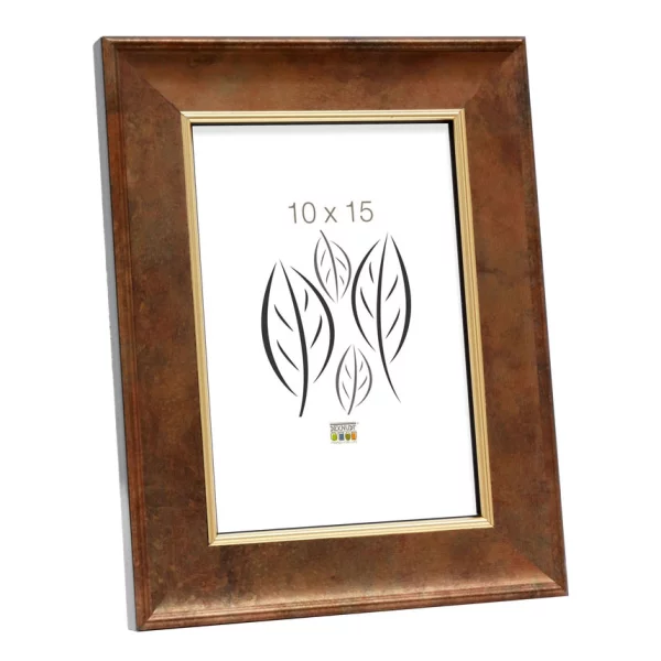 Holz Bilderrahmen Nete 13x18 cm | Gold | Normalglas (2 mm)