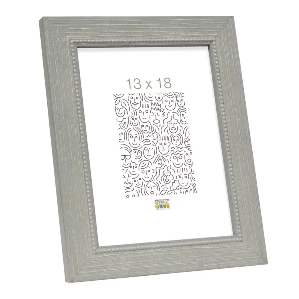 Cadre en bois Edgar 30x40 cm | gris | verre standard (2 mm)