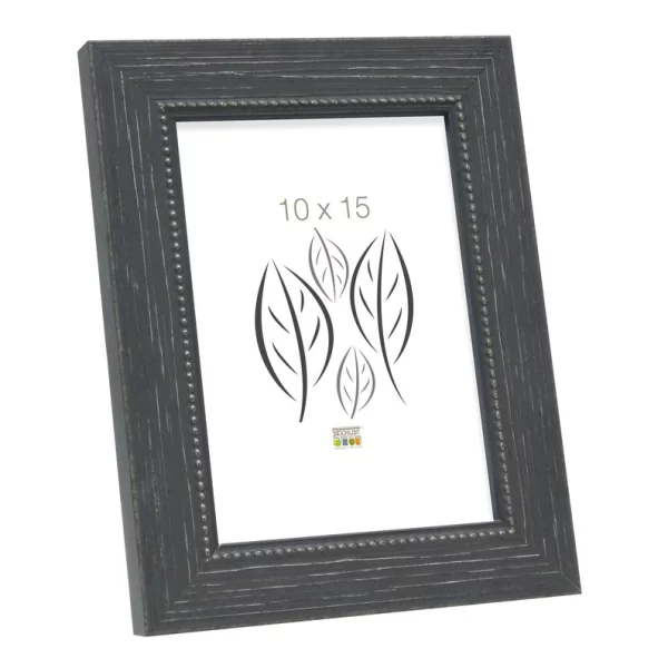 Cadre en bois Edgar 30x40 cm | noir | verre standard (2 mm)