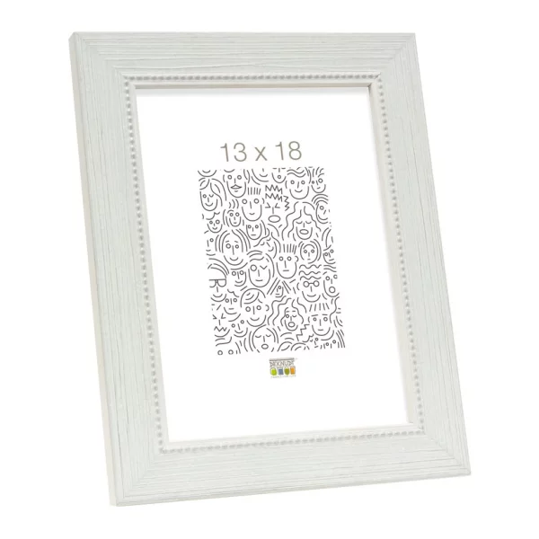Cadre en bois Edgar 30x40 cm | blanc | verre standard (2 mm)