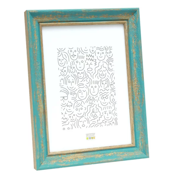 Kunststoff Bilderrahmen Couvin 15x20 cm | Türkis | Normalglas (2 mm)