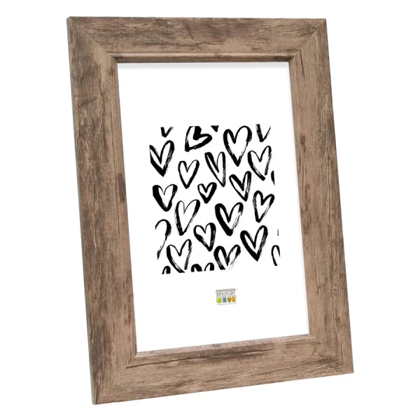 Cadre en bois Amay 20x30 cm | brun | verre standard (2 mm)