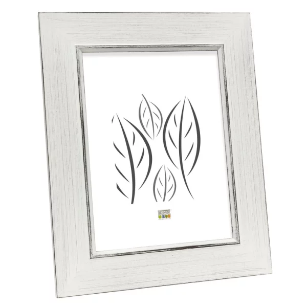 Cadre en bois Amay 30x40 cm | blanc | verre standard (2 mm)