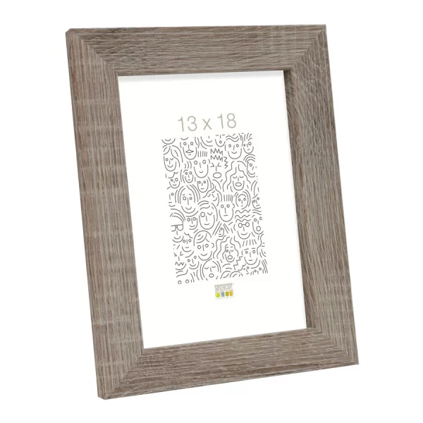 Cadre en bois Lily 20x28 cm | gris | verre standard (2 mm)