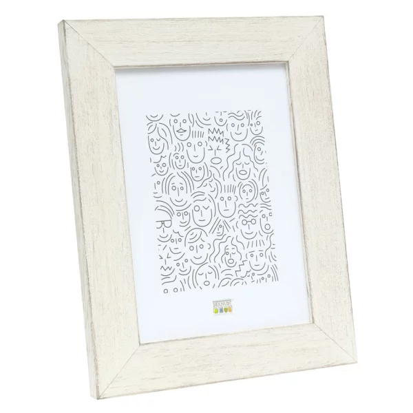 Cadre en bois Malmedy 10x15 cm | blanc | verre standard (2 mm)