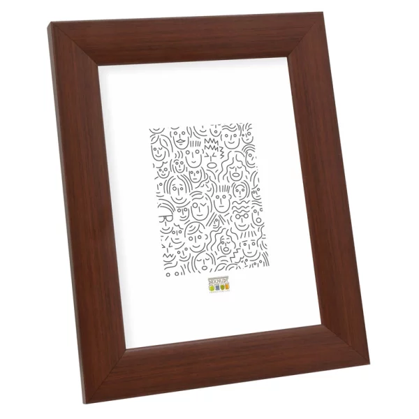 Cadre en bois Nathan 30x45 cm | brun foncé | verre standard (2 mm)