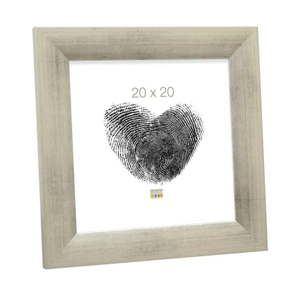 Cadre en bois Nathan 20x30 cm | gris-argent | verre standard (2 mm)