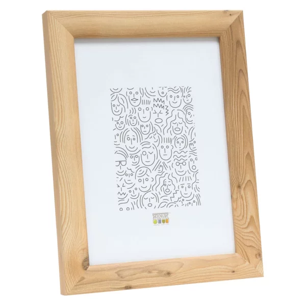 Holz Bilderrahmen Olivia 10x15 cm | Natur | Normalglas (2 mm)