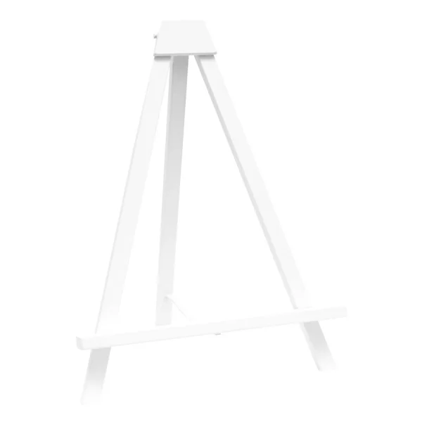 Chevalet décoratif en bois - hauteur 34 cm 25x34 cm | blanc