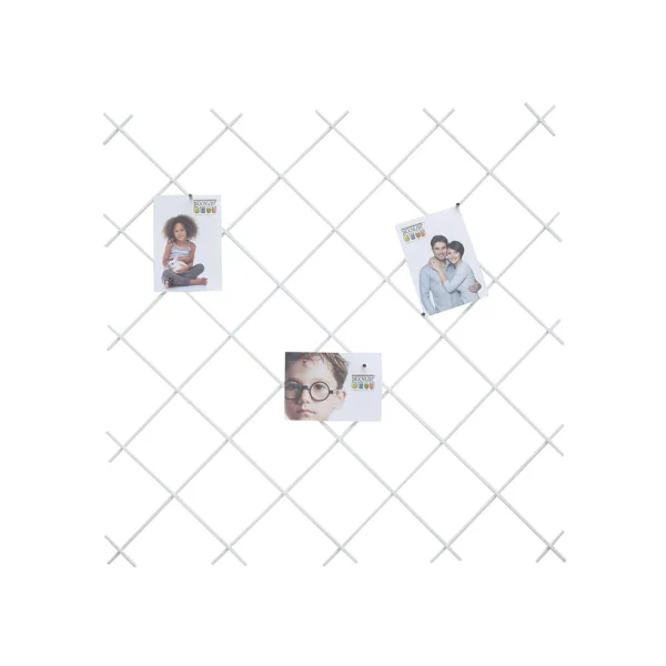 Porte-plume et cadre 50x50 cm | blanc