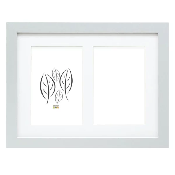 Cadre multi photos Juliette pour 2 photos 10x15 cm | argent | verre standard (2 mm)