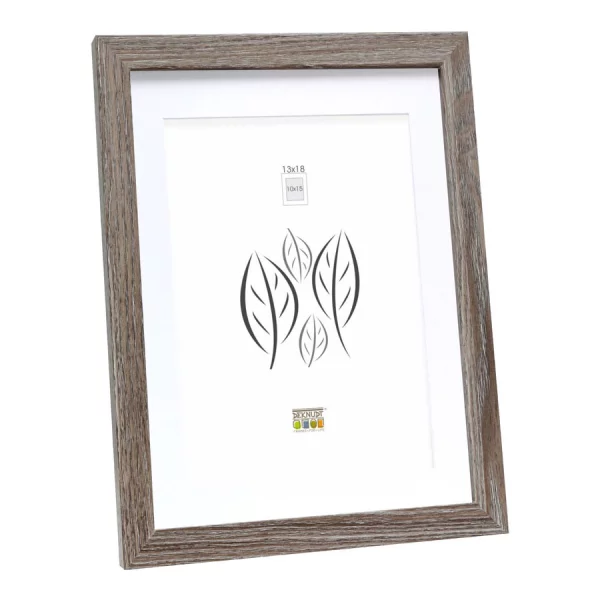 Cadre en bois Juliette avec passe-partout 10x15 cm (7x10 cm) | chêne | verre standard (2 mm)