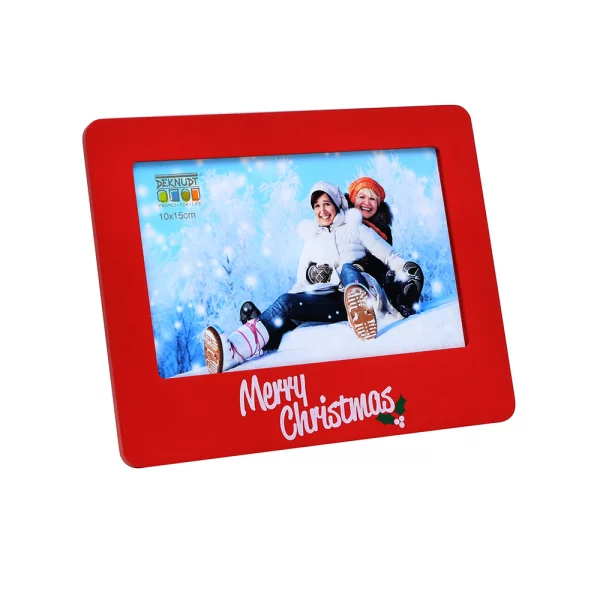 Weihnachtsbilderrahmen 10x15 cm | rot | Kunstglas (2 mm)