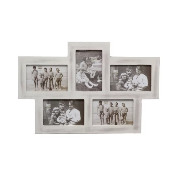 Cadre pêle-mêle Janssen 10x15 cm | blanc | verre standard (2 mm)