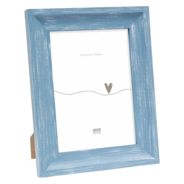 Cadre en bois Alba 10x15 cm | bleu | verre standard (2 mm)