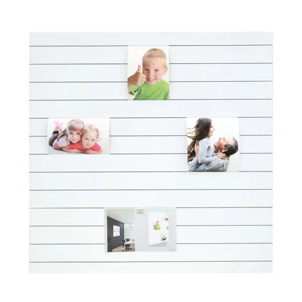 Cadre multi photos avec rainures 60x60 cm | blanc